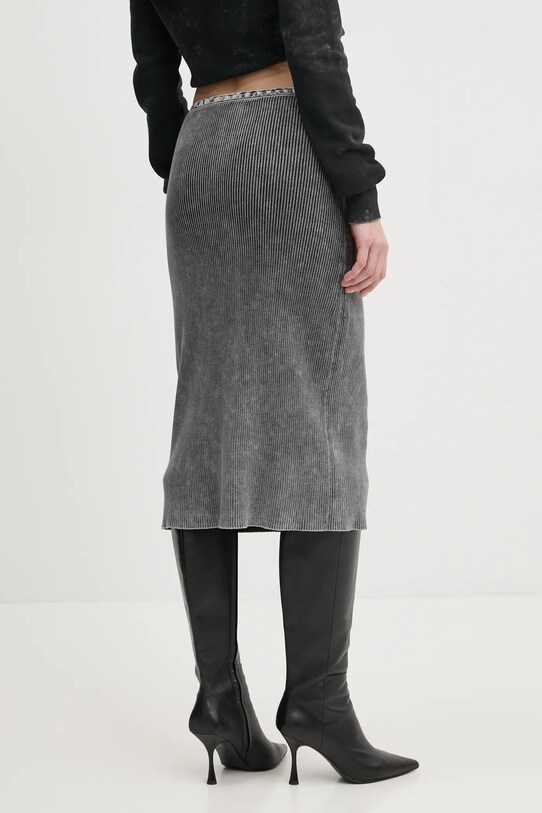 Abbigliamento Diesel gonna in cotone M-MERYN SKIRT A17470.0QMAN grigio