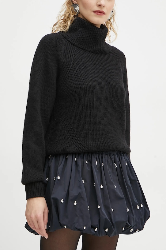 Sukňa A.L.C. látka tmavomodrá 3SKRT00612