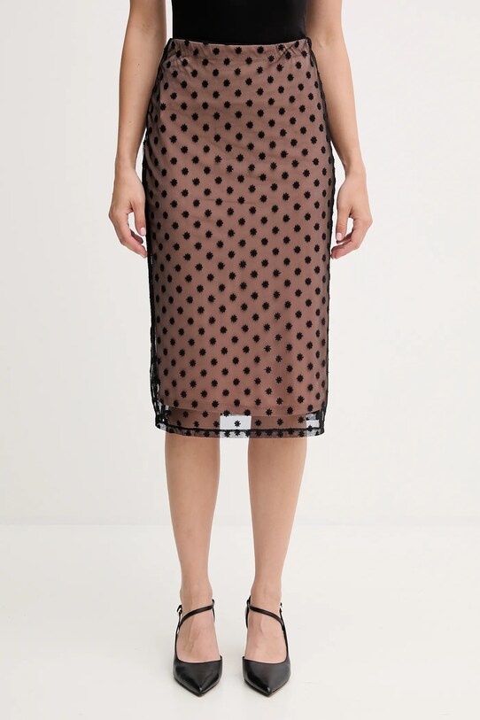 Sisley fustă model fin negru 4S3DL002O