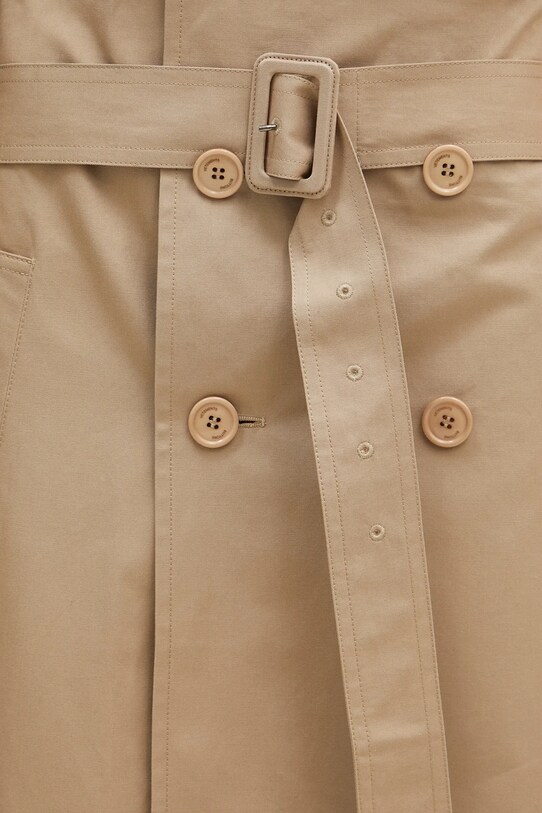 Pamučna suknja VETEMENTS Deconstructed Trenchcoat WA66SK400S bež