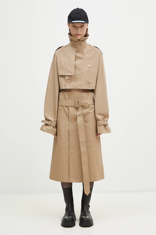 Pamučna suknja VETEMENTS Deconstructed Trenchcoat WA66SK400S