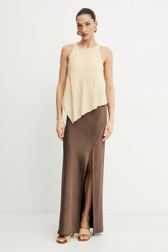 Patrizia Pepe spódnica 2G1006.A563 brązowy SS25