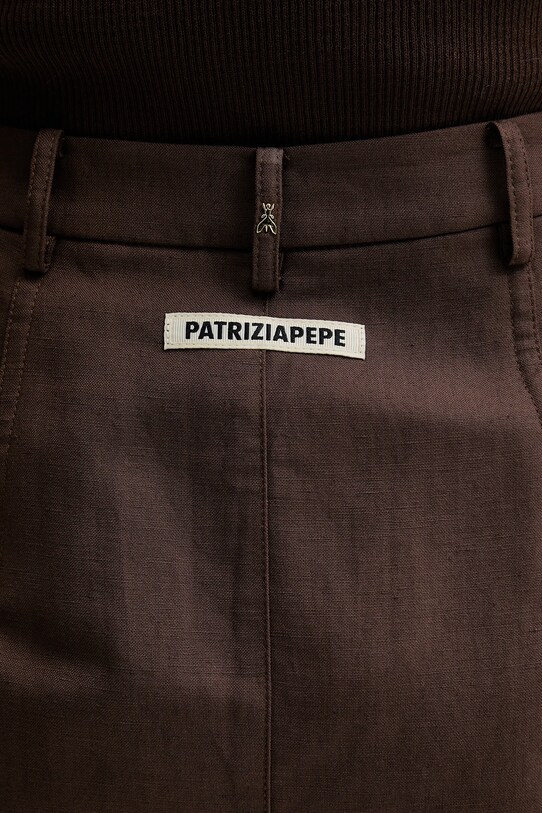 Laneno krilo Patrizia Pepe rjava 2G1008.A052