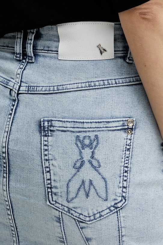 Patrizia Pepe spódnica jeansowa niebieski 2G1022.D092