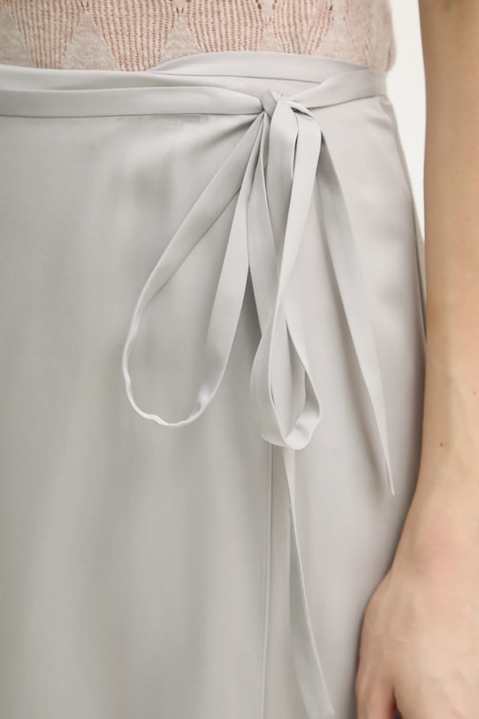 Hedvábná sukně Theory šedá O1102303