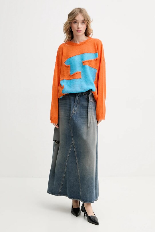 MM6 Maison Margiela farmer szoknya S52ME0022.M30017 kék SS25