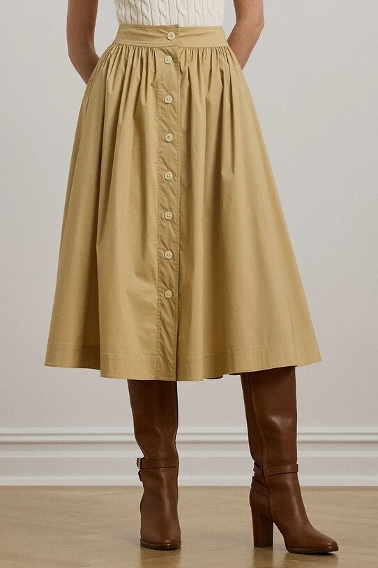 Suknja Lauren Ralph Lauren 200963756 bež SS25