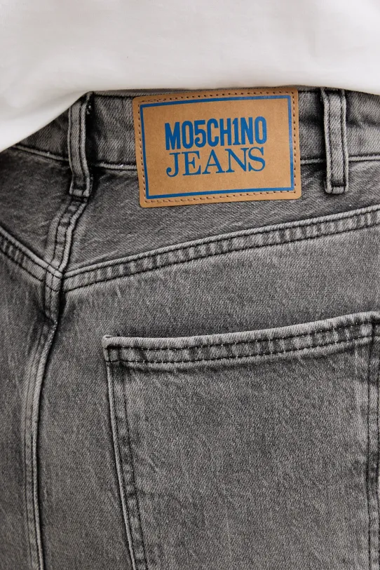 Moschino Jeans fustă din denim gri 0115.3219