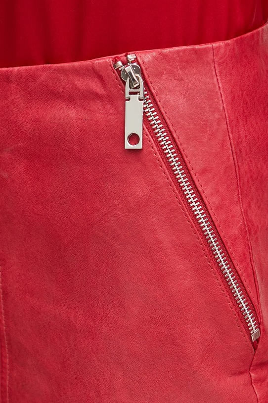 MAX&Co. fustă de piele 2516401021200 rosu
