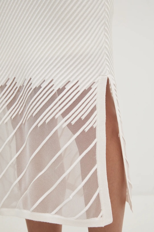 Suknja Dkny bež P4JRAT76