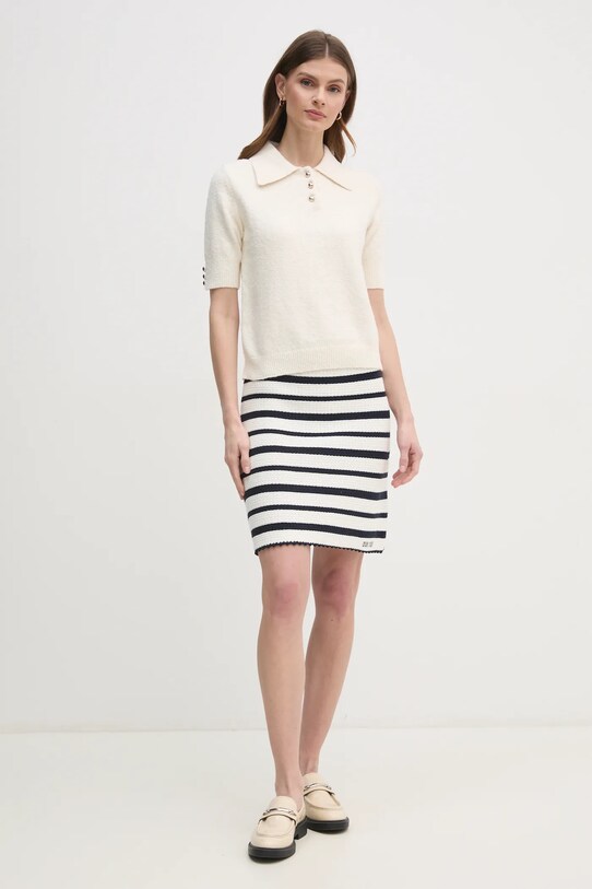 OUI spódnica bawełniana 91834 biały SS25