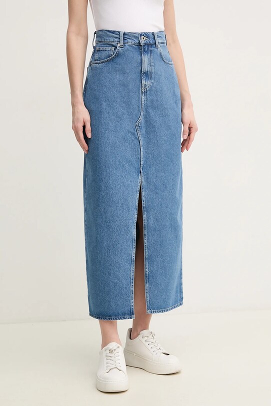 Pepe Jeans farmer szoknya MAXI SKIRT HW farmer kék PL901185ND3R