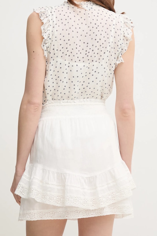 Odzież Pepe Jeans spódnica bawełniana ELENA PL901188 biały