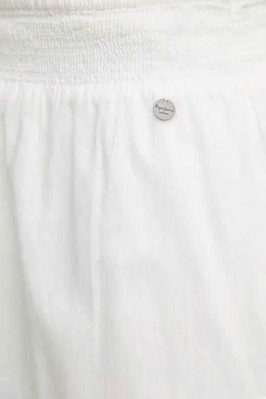 Pepe Jeans spódnica bawełniana ELENA biały PL901188