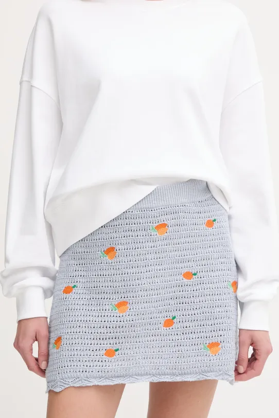 Pepe Jeans spódnica bawełniana OLAYA SKIRT casual niebieski PL901212