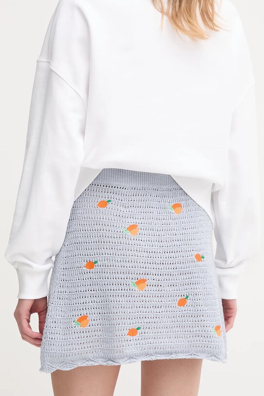 Îmbrăcăminte Pepe Jeans fustă din bumbac OLAYA SKIRT PL901212 albastru