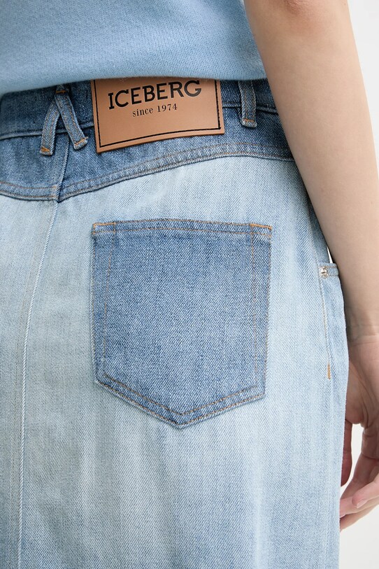 Iceberg fustă din denim albastru C071.0188