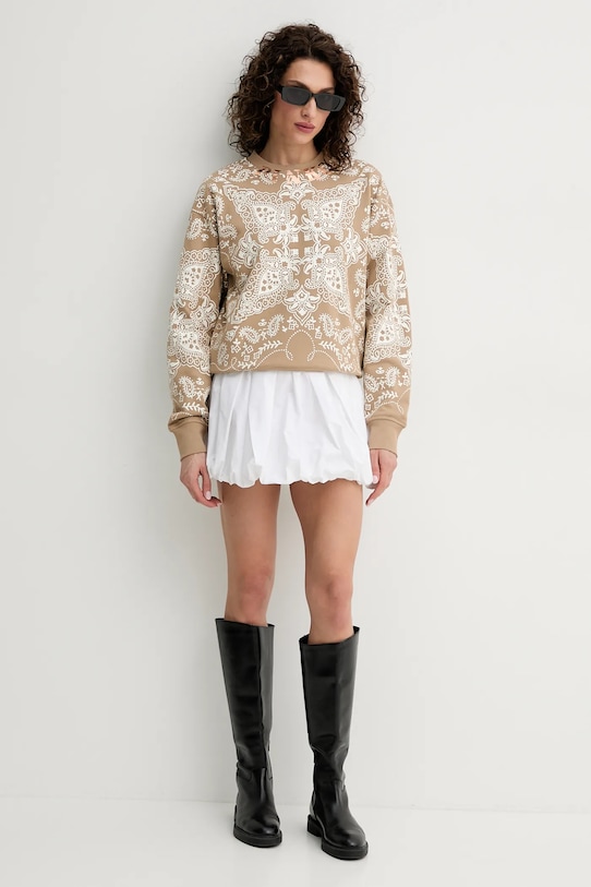 Хлопковая юбка Pinko 105183.A2LD белый SS25