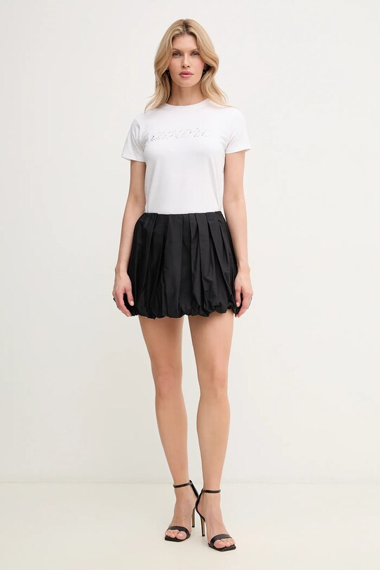 Pinko fustă din bumbac 105183.A2LD negru SS25
