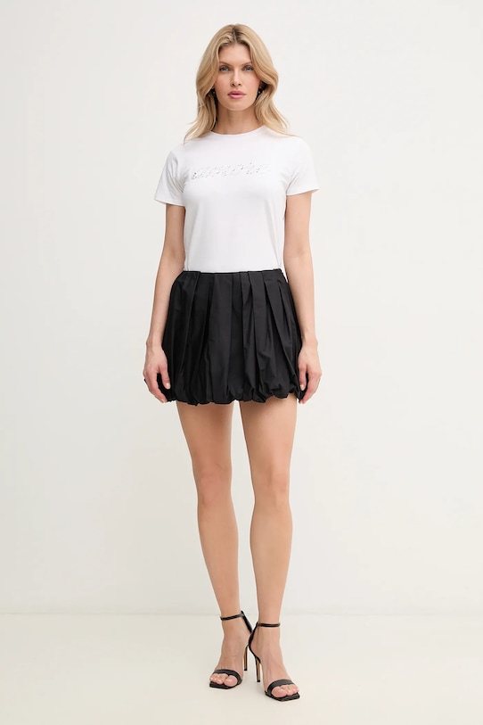 Pinko spódnica bawełniana 105183.A2LD czarny SS25