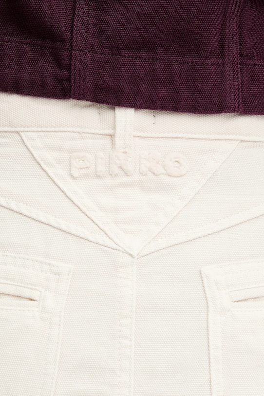 Pinko fustă din bumbac bej 105252.A2MI