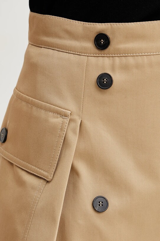 Βαμβακερή φούστα Weekend Max Mara πράσινο 2515101021600