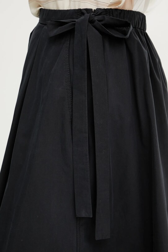 Weekend Max Mara fusta din bumbac negru 2515101032600