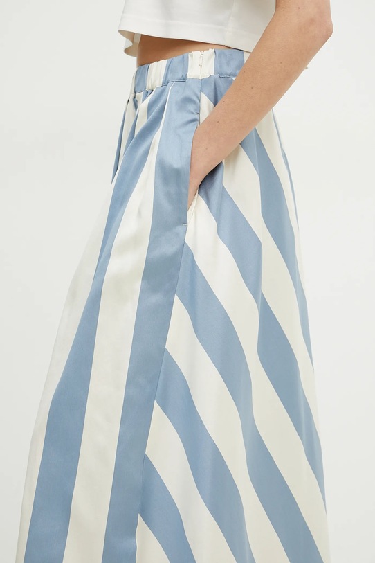 Sukňa s prímesou hodvábu Weekend Max Mara 2515101062600 modrá