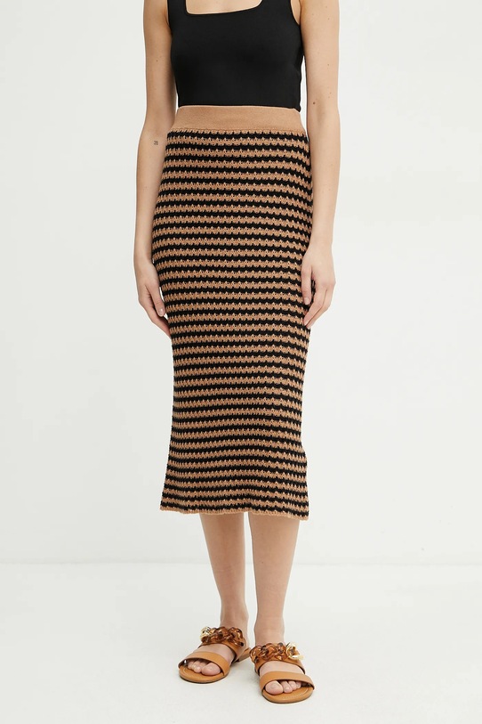 Weekend Max Mara fustă curele maro 2515301012600