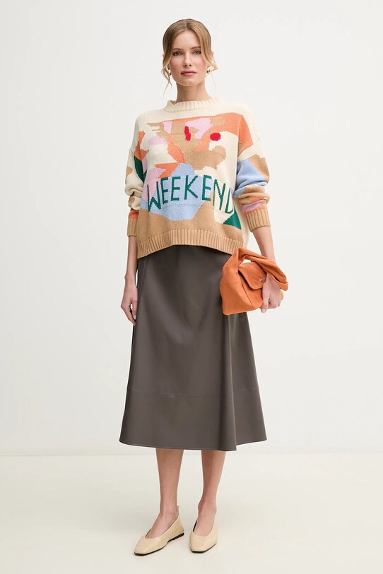 MM spódnica 2516771027600 brązowy SS25