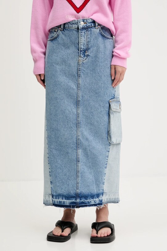 Moschino Jeans spódnica jeansowa niebieski 0105.3719