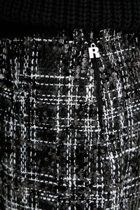 Rotate fusta Boucle Mini negru 113556000