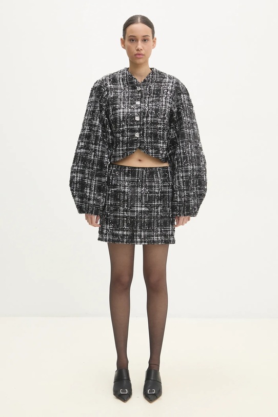 Rotate fusta Boucle Mini 113556000 negru