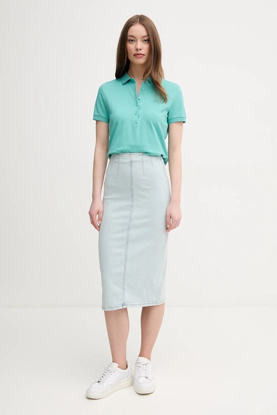 United Colors of Benetton fustă din denim 4ORHD004O albastru SS25