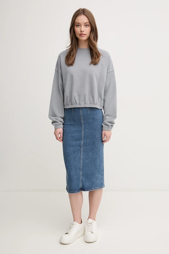 United Colors of Benetton fustă din denim 4ORHD004O albastru SS25