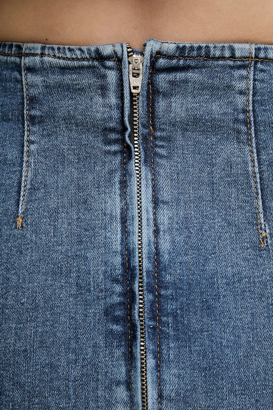 United Colors of Benetton fustă din denim albastru 4ORHD004O