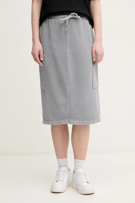 Bavlnená sukňa United Colors of Benetton bavlna sivá 39BLD000E