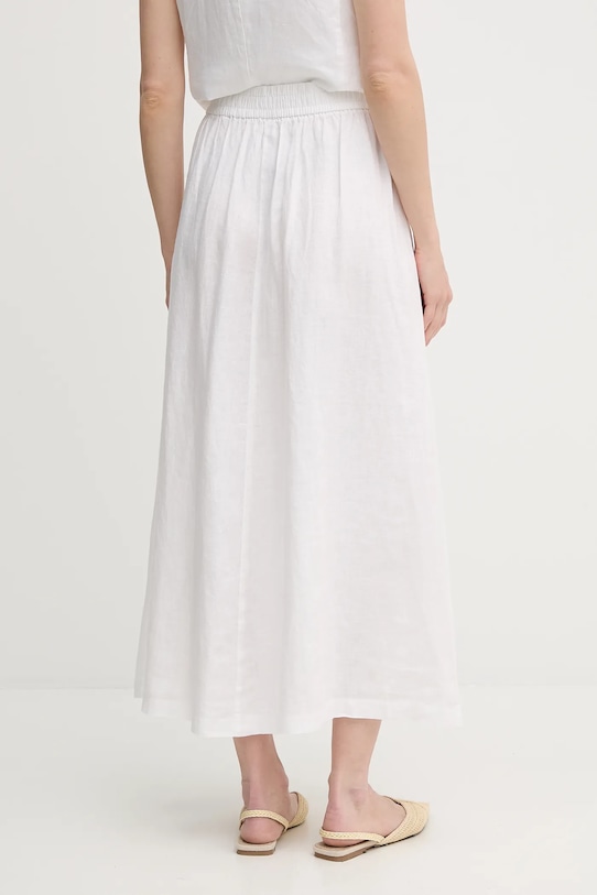 Abbigliamento United Colors of Benetton gonna di lino 4AGHD004L bianco