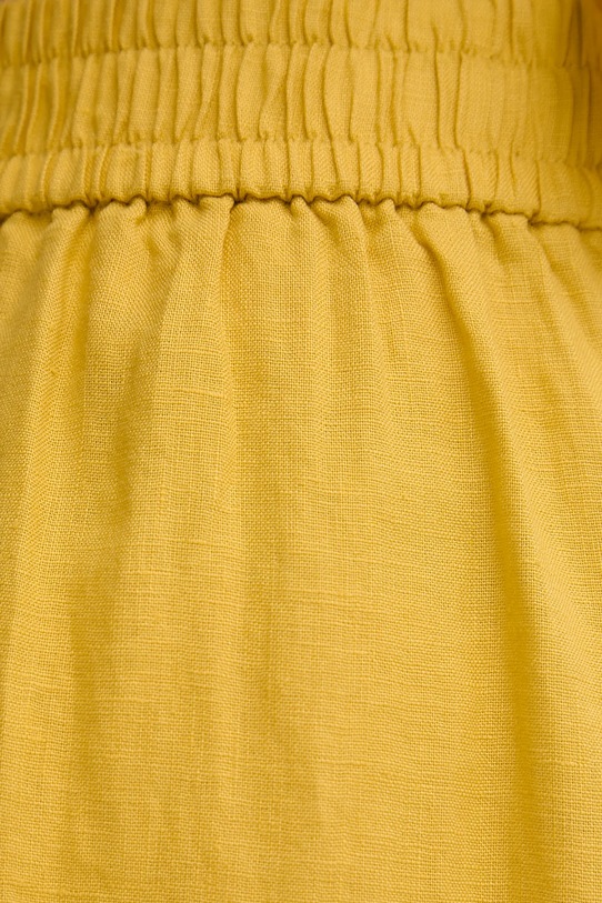 United Colors of Benetton gonna di lino giallo 4AGHD004L