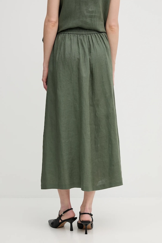 Abbigliamento United Colors of Benetton gonna di lino 4AGHD004L verde