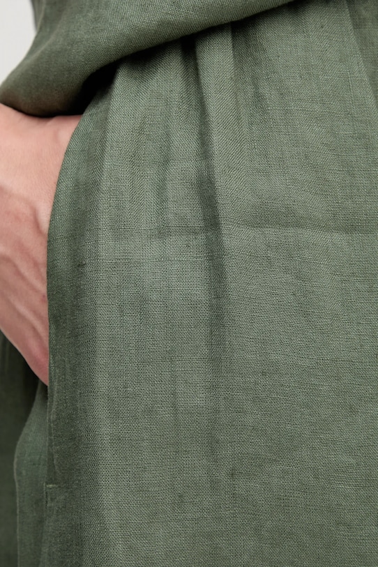 United Colors of Benetton gonna di lino verde 4AGHD004L