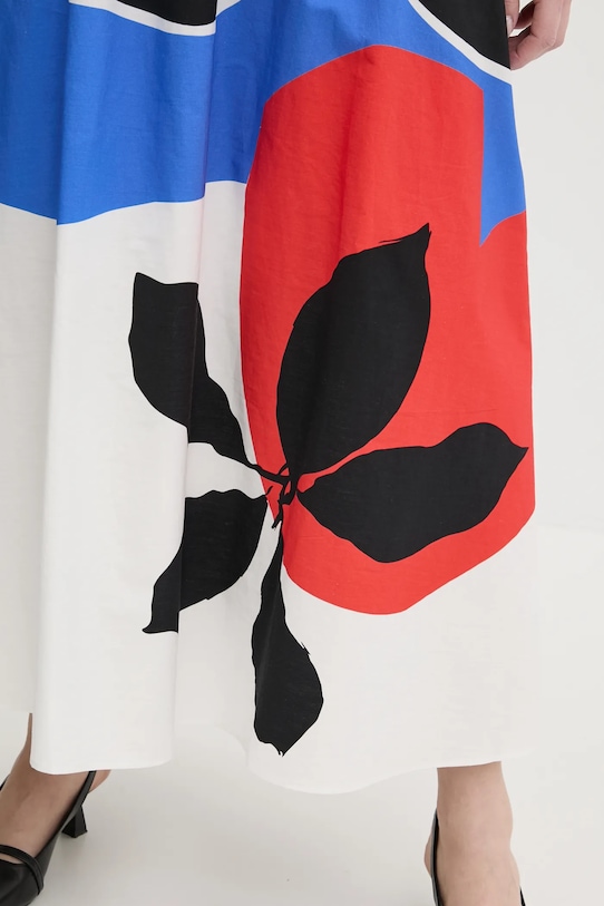 Bavlnená sukňa Desigual FLOR ONDAS_LACROIX viacfarebná 25SWFW14