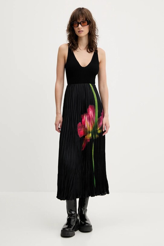 Sukňa Desigual FOLLET 25SWFW06 čierna SS25