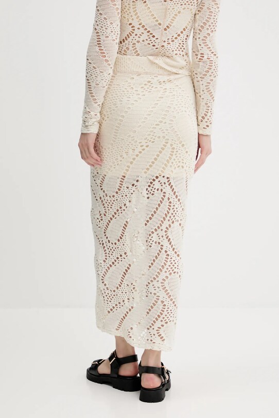 Odzież Desigual spódnica WOOLF 25SWFK04 beżowy
