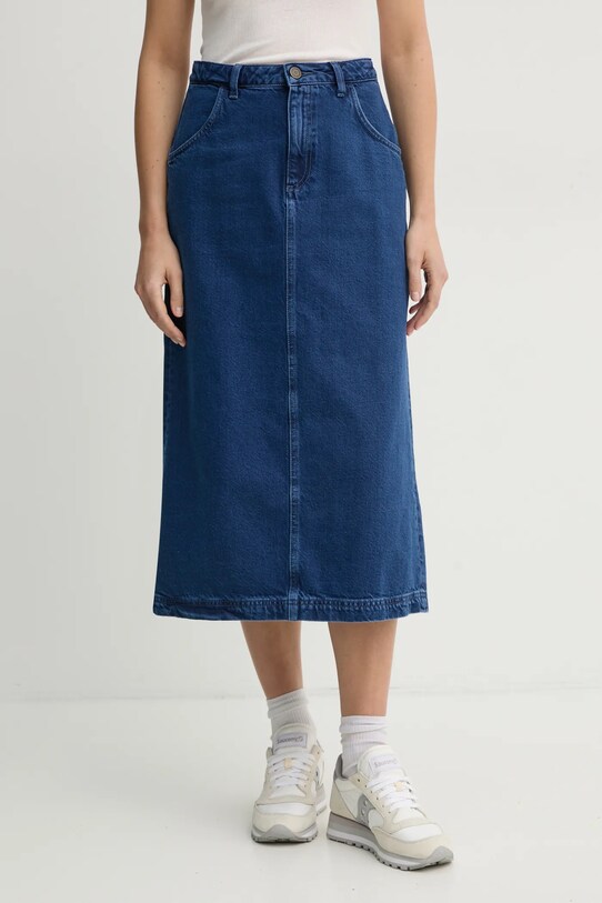 Джинсова спідниця American Vintage casual блакитний JOY13EE25