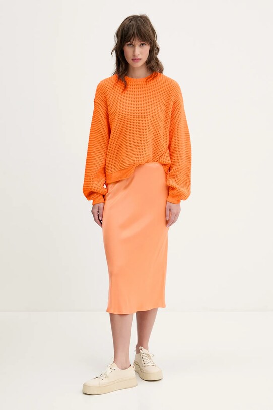 American Vintage fustă VOO13AE25 portocaliu SS25