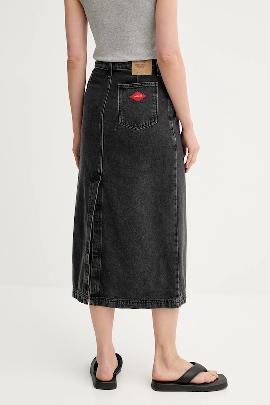 Odzież American Vintage spódnica jeansowa YOP13DE25 szary