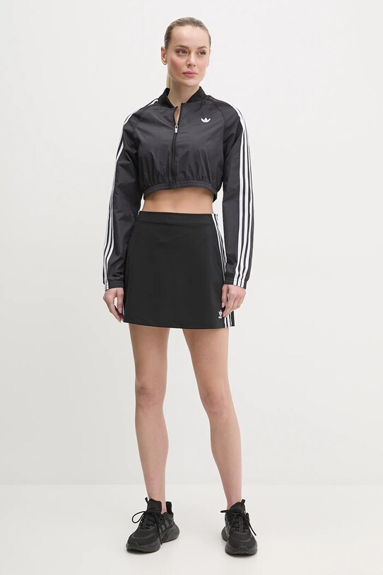 adidas Originals fustă 3-Stripes JD0281 negru SS25