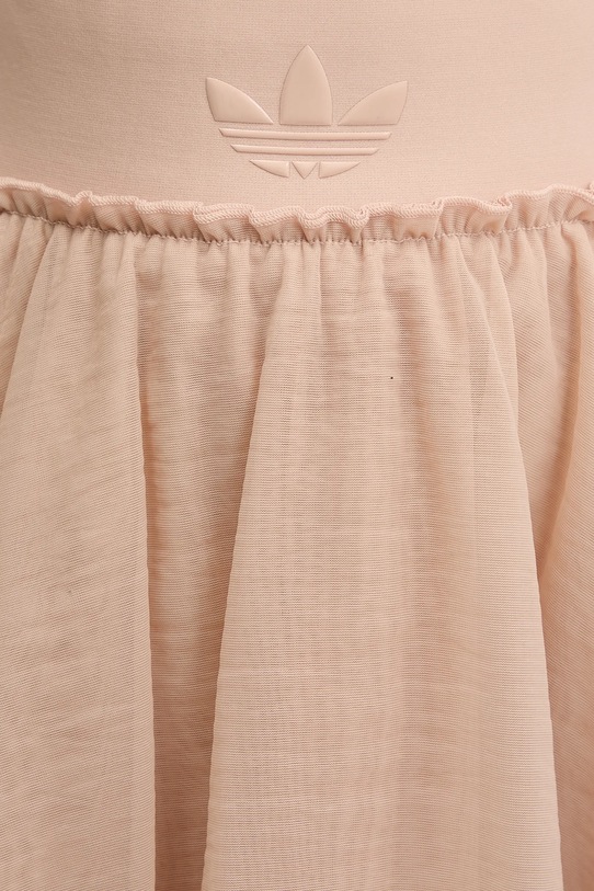 adidas Originals fustă Waistband Tulle Maxi Skirt JJ0903 portocaliu