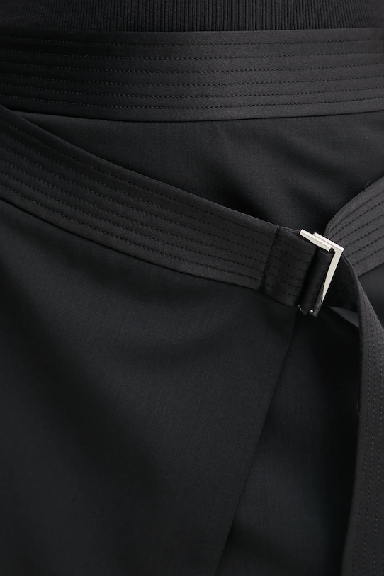 Vlněná sukně Filippa K černá 31339.FK